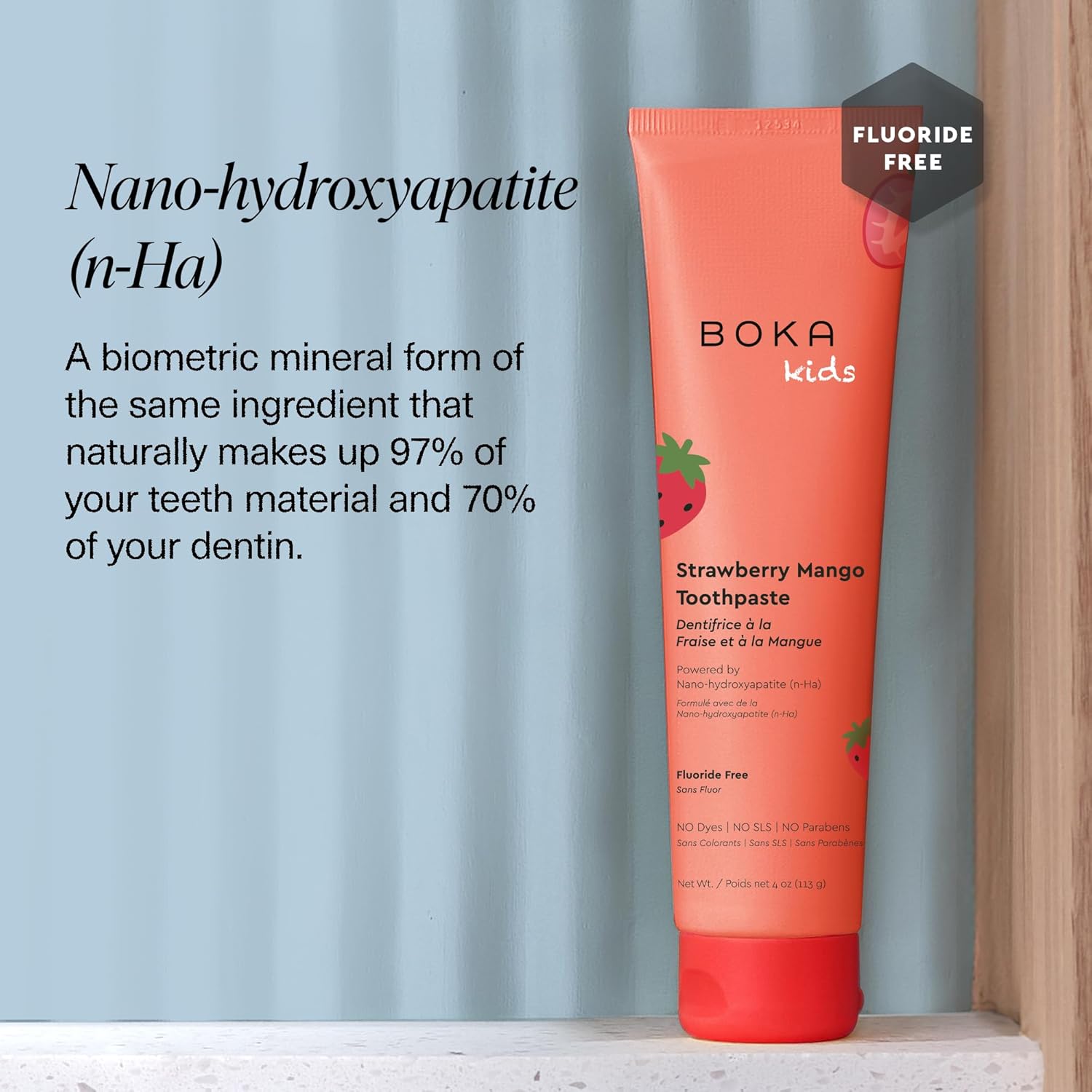 Strawberry Mango Kids Nano-hydroxyapatite Toothpaste