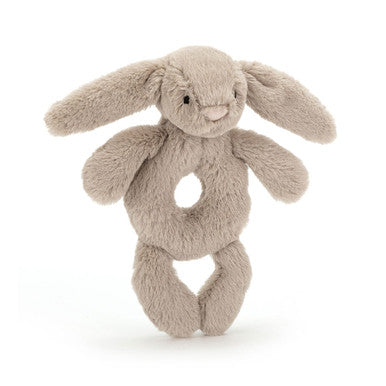 Bashful Silver Bunny Ring Rattle