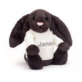 Bashful Inky Bunny with Personalized Cream Jumper