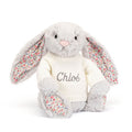 Blossom Silver Bunny with Personalized Cream Jumper