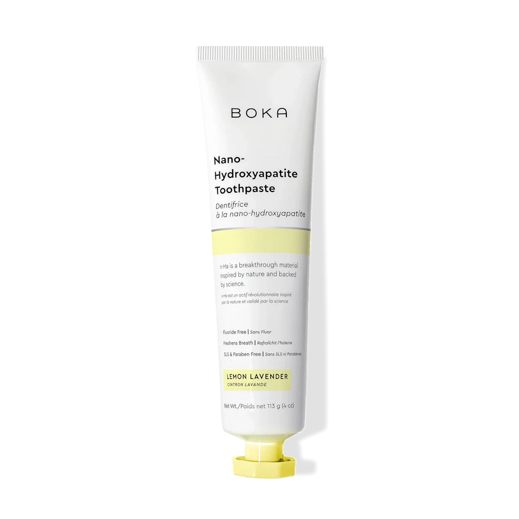 Boka Nano-Hydroxyapatite Toothpaste tube on a white background