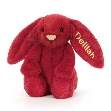 Personalized Bashful Luxe Bunny Scarlett