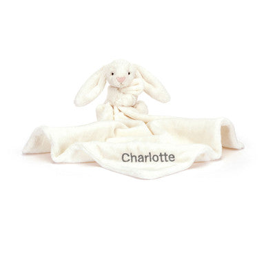 Personalized Bashful Cream Bunny Soother