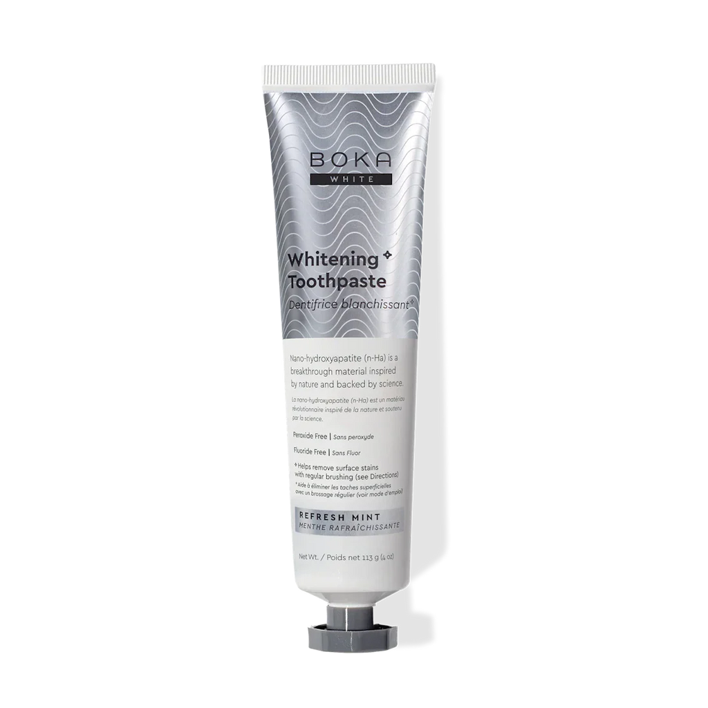 Boka Whitening Toothpaste tube on a white background