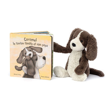 Caramel Le Toutou Timide Et Son Papa Livre & Bashful Fudge Puppy