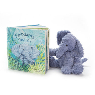 Elephants Can't Fly Book and Fuddlewuddle Elephant