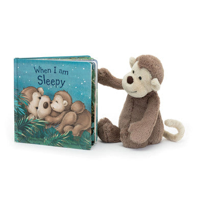 When I Am Sleepy Book and Bashful Monkey